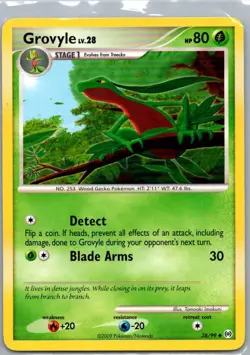 Pokemon TCG Grovyle 38/99 Arceus LP - Image 1