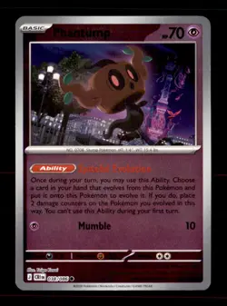 Phantump 038/086 Common Chaos Rising Pokemon Reverse Holo Near Mint - Image 1