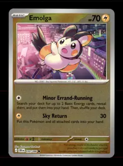 Emolga 030/086 Common Chaos Rising Pokemon Reverse Holo Near Mint - Image 1