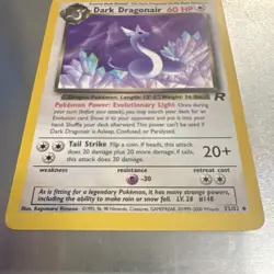 WoTC Pokemon Dark Dragonair 33/82 Team Rocket Uncommon 60HP Eng - Image 3
