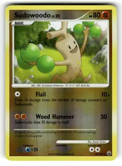 Sudowoodo LP 48/100 Reverse Holo Majestic Dawn Pokemon Uncommon - Image 1