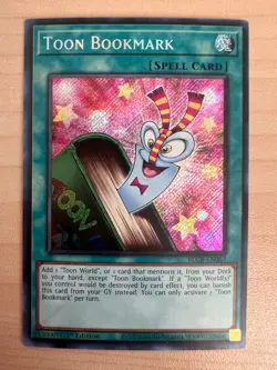 Yugioh Toon Bookmark BLCR-EN067 Secret Rare 1st Edition Near Mint - Image 1