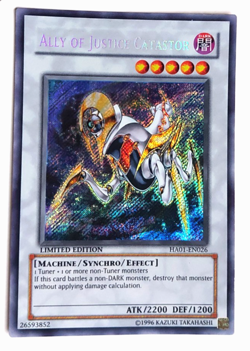 Yugioh Ally Of Justice Catastor - Secret Rare - HA01-EN026 - L/P - Ltd.Ed. - Image 1