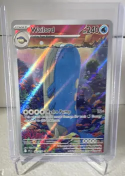 Pokemon Wailord 162/159 Sv09 Journey Together Illustration Rare Holo 240 HP - Image 1