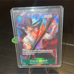 One Piece CCG Dracule Mihawk OP12-030 Legacy of the Master Alt Art Foil SR - Image 1