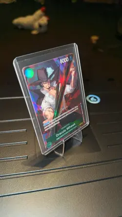 One Piece CCG Dracule Mihawk OP12-030 Legacy of the Master Alt Art Foil SR - Image 3