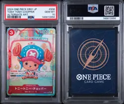 2024 ONE PIECE JAPANESE EB01-ALTERNATE ART #006 TONY TONY CHOPPER PSA 10 - Image 3
