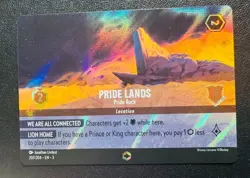 Disney Lorcana Into the Inklands Pride Lands 207/204 Enchanted Location NM - Image 1