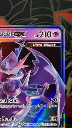 Pokemon TCG Sun & Moon 2018 Black Star Promo SM125 Naganadel GX Full Art Holo - Image 3