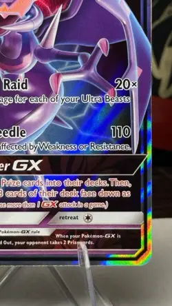 Pokemon TCG Sun & Moon 2018 Black Star Promo SM125 Naganadel GX Full Art Holo - Image 4