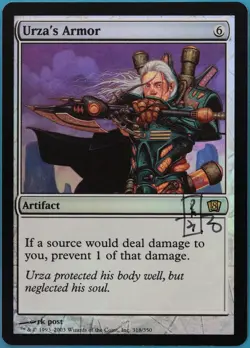 Urza's Armor FOIL 8th Edition NM Artifact Rare SIGNED CARD (419085) ABUGames - Image 1