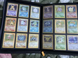 Pokemon TCG - Complete Base Set, Jungle, Fossil & Team Rocket WOTC Binder 4 Sets - Image 1