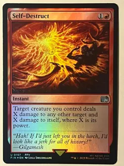MTG SELF-DESTRUCT UC FINAL FANTASY 157 FOIL NM - Image 1