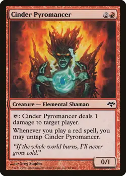 MTG Cinder Pyromancer ** Eventide ** English (NM) - Image 1
