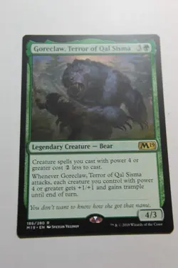 MTG Goreclaw Terror of Qal Sisma x1- -Core Set 2019-Lightly Played - Image 1