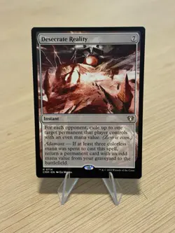 MTG - Desecrate Reality - Commander Masters - Regular #714 - Image 1