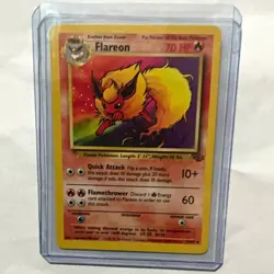 Wizards of the Coast Flareon Jungle Unlimited Rare English 1999 70 HP Pokemon - Image 1