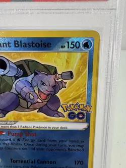 Pokemon Go 2022 Radiant Blastoise #018 PSA 10 - Image 2