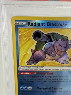 Pokemon Go 2022 Radiant Blastoise #018 PSA 10 - Image 3
