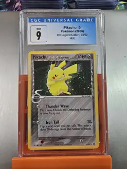 2006 POKEMON EX LEGEND MAKER #93 PIKACHU-HOLO CGC 9 🔥🔥 VERY LOW POP! - Image 1
