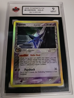2005 Pokemon EX Delta Species #4 Espeon Holo KSA 9 Mint - Image 2