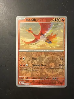 2023 Pokemon Scarlet Violet Surging Sparks Ho-oh 19 /191 Reverse Holo Foil - Image 1