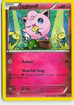 Jigglypuff 87/146 Common XY Pokemon Lightly Played - Image 1