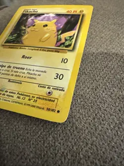 Pokemon TCG 1999-2000 SPANISH Pikachu 58/102 Yellow Cheeks Base Set WOTC - Image 4