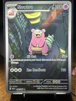 Slowbro 090/084 Me05: Pitch Black Illustration Rare Full Art Holo NM card - Image 1