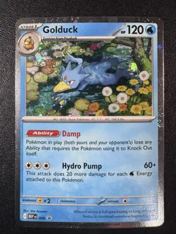 Pokemon TCG Mega Evolutions Psyduck 007 Golduck 008 Black Star Promo Holo - Image 4