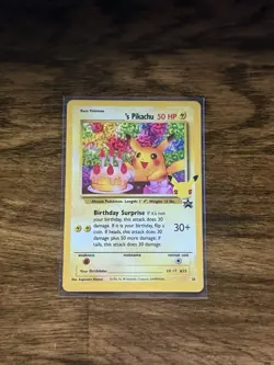 Pokemon Pikachu TCG Birthday Celebrations Classic Collection Holo Card 24/53 - Image 3