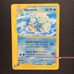 Pokemon Card - Wartortle Expedition Base Set 92/165 Uncommon - Image 1