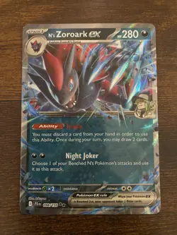 Pokemon TCG Journey Together N's Zoroark ex Double Rare 098/159 NM - Image 1