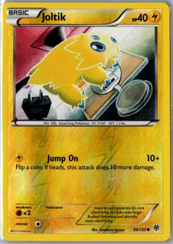 Joltik 50/135 Common Plasma Storm Pokemon Reverse Holo Near Mint - Image 1