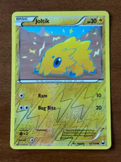 Pokemon Joltik 41/108 Dark Explorers Reverse Holo - Image 1
