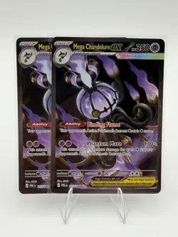 Mega Chandelure EX 115/119 Pitch Black Sir Special Illustration Rear NM - Image 3