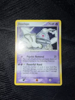 Pokemon Dusclops Holo Rare EX Deoxys 7/107 Stage 1 70HP Psychic Removal Card - Image 1