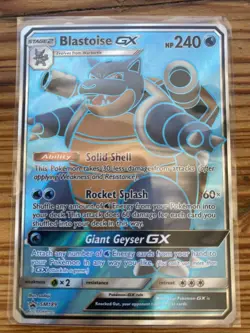 Pokemon TCG Blastoise GX Holo Ultra Rare SM189 Promo 2019 Foil - Image 1