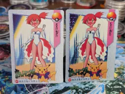 Pokemon Pocket Monsters Misty & Pikachu #83 Eevee & Taichi #89 Holo/Foil 2 Vend - Image 1