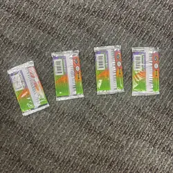 EMPTY WRAPPER ONLY Pokemon Gym Challenge Booster Pack Wrap Art Only Lot Of 4 - Image 2