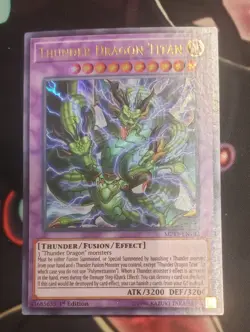 Yu-Gi-Oh! Thunder Dragon Titan MP19-EN182 Ultra Rare 1st Edition Near Mint - Image 1