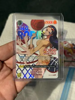 Nico Robin One Piece card game ROUND 1 Promo EB03-054 English - Image 3