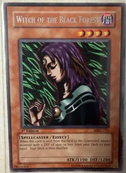YU-GI-OH! Witch of the Black Forest - 1ST EDITION - RARE MRD-116 (LP) 1996 - Image 1