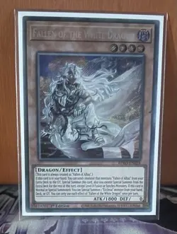 Fallen of The White Dragon Secret Rare 1st Edition Yu-Gi-Oh BPRO-EN024 - Image 1