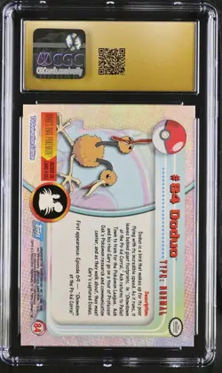 2000 Topps Pokemon TV Animation Series 2 Doduo #84 CGC 10 PRISTINE - Image 2