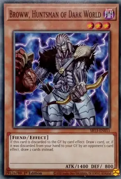 SR13-EN011 BROWW, HUNTSMAN OF DARK WORLD COMMON 1ST EDITION YuGiOh CARD - Image 1