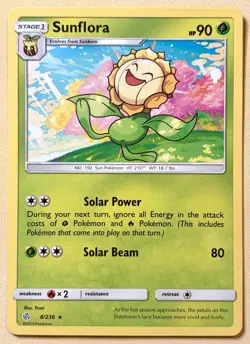 Sunflora~Cute Pokemon Cards~ Grass-Type Pokemon Collection~ - Image 1