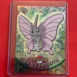 Topps Chrome Pokemon Venomoth #49 TV Animation Edition Foil Holo Card - Image 1