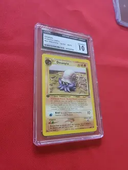 GEM MINT Pokemon: Omanyte 1st Edition #60/75 Neo Discovery 2001 - CGC 10 - B41 - Image 5