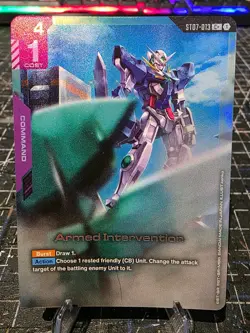 Armed Intervention foil C+ alt - ST07-013 - Gundam Card Game - Image 1
